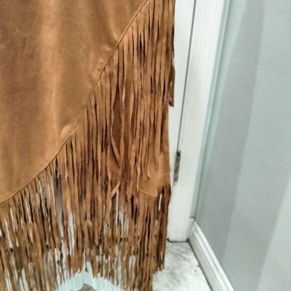 Faux Suede Midi Skirt by American West, Size Medium, NWT - Picture 4 of 13
